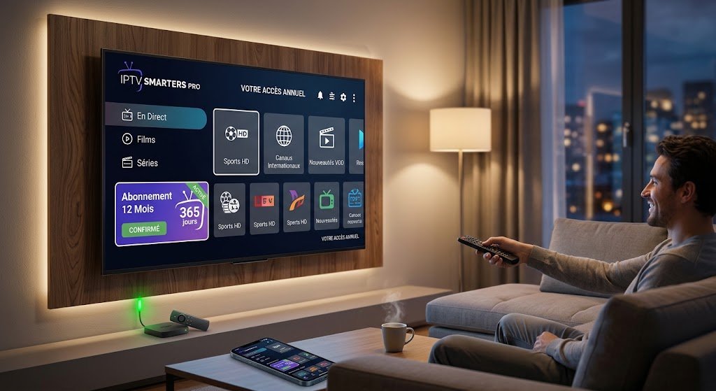 IPTV Smarters Pro Abonnement 12 Mois